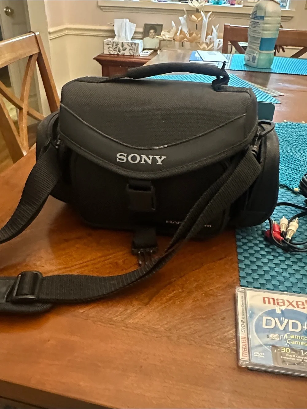 Sony Handycam DVD Camcorder - Navy Blue with Silver Accents